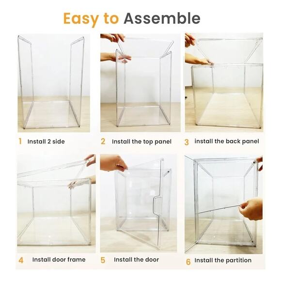 Pastry Display Case, Bread Box for Kitchen Countertop, 4 Layers Adjustable - Picture 3 of 8